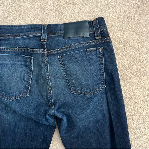 Fidelity Denim Jimmy Slim Comfort Stretch Jeans in Clampdown Dark Wash - Picture 5 of 11